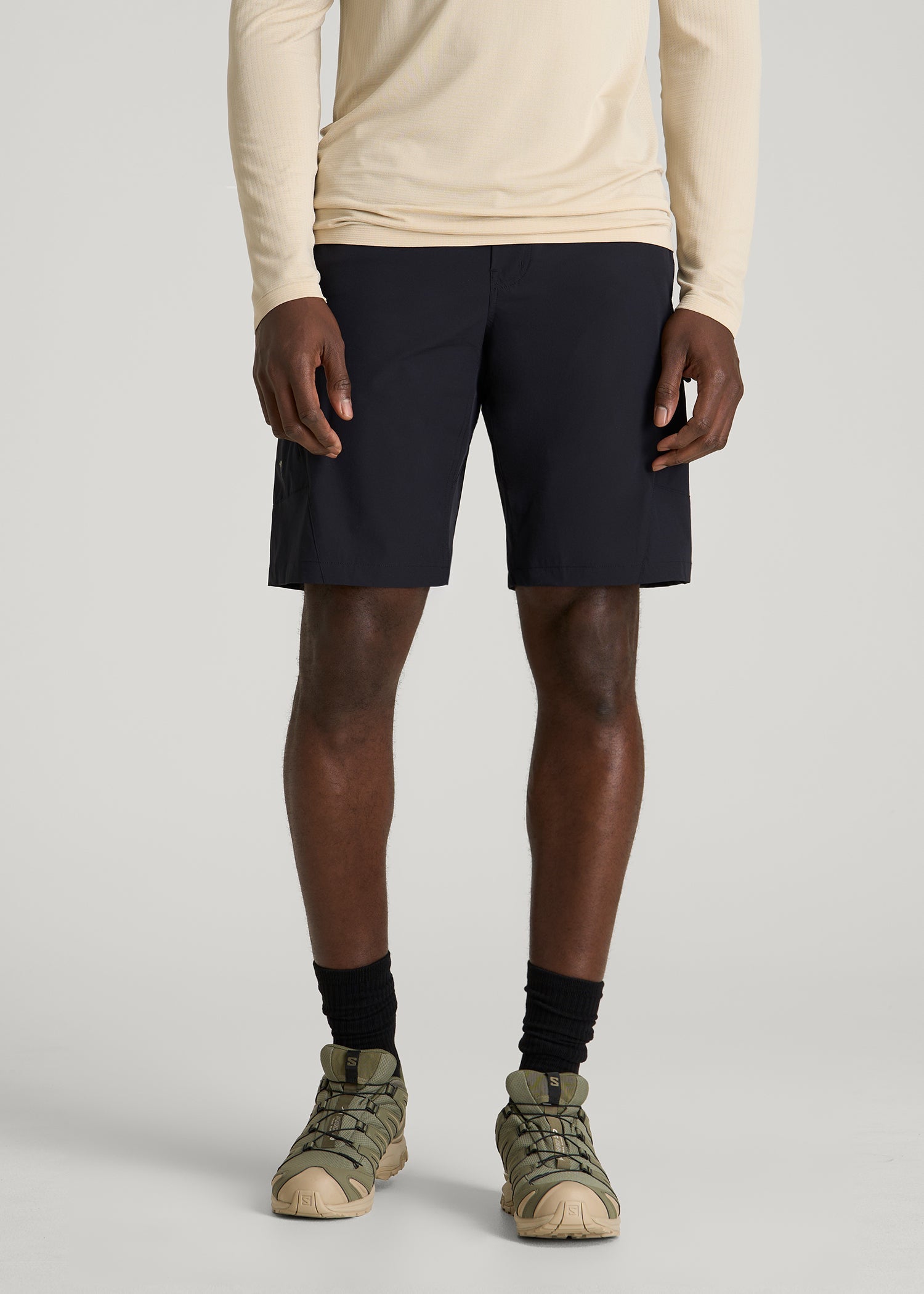 American Tall Sale | 10 Pocket Hiking Short for Tall Men in Black