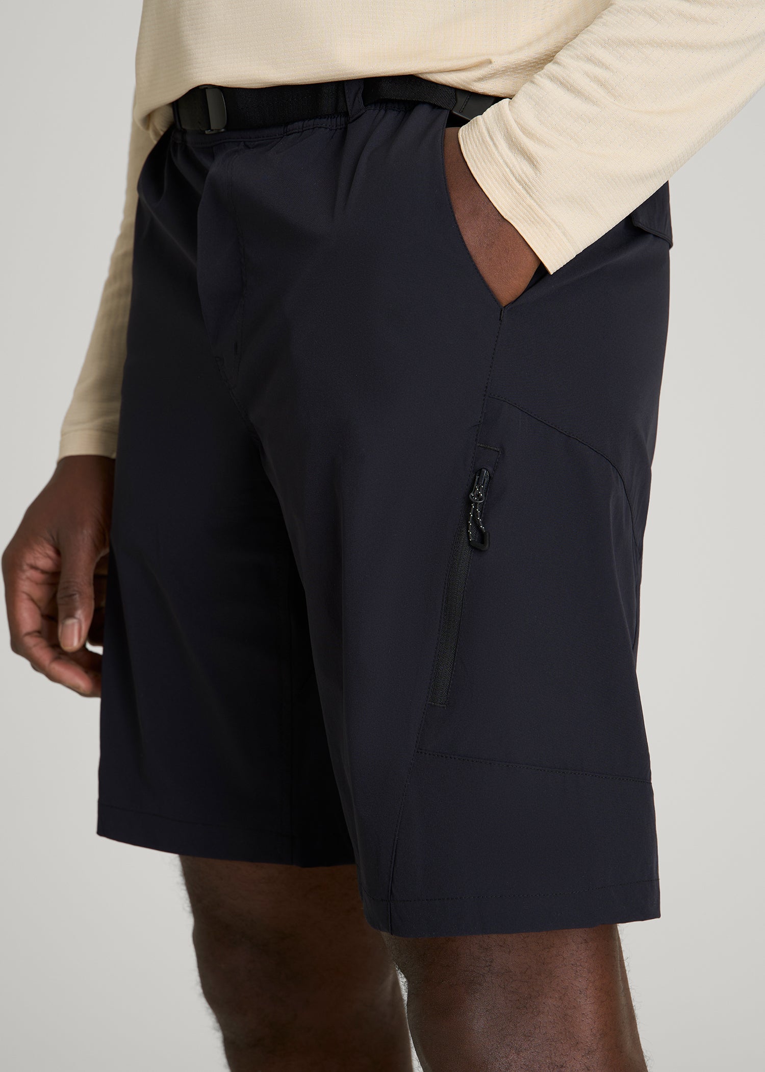 American Tall Sale | 10 Pocket Hiking Short for Tall Men in Black