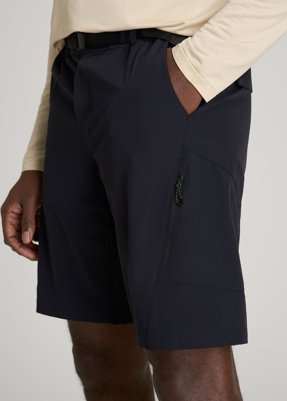 American Tall Sale | 10 Pocket Hiking Short for Tall Men in Black