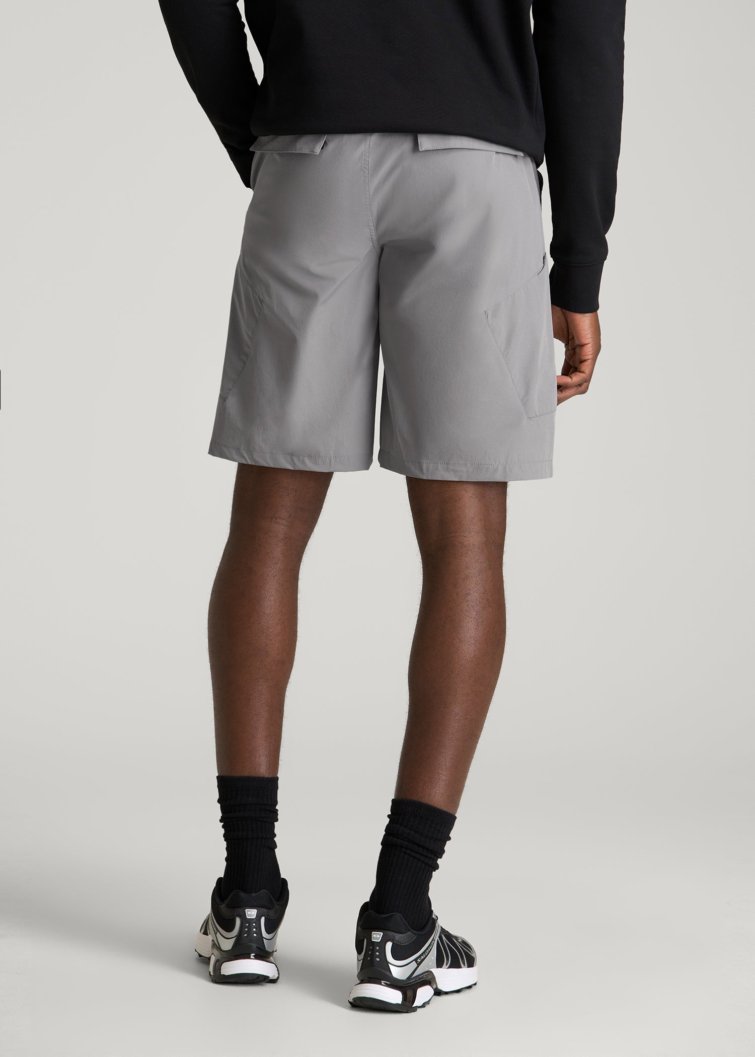 American Tall Outlet | 10 Pocket Hiking Short for Tall Men in Pebble Grey