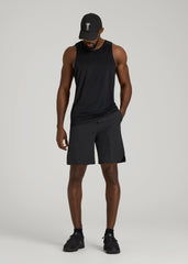 American Tall For Sale | 2-in-1 Featherweight Running Short for Tall Men in Black