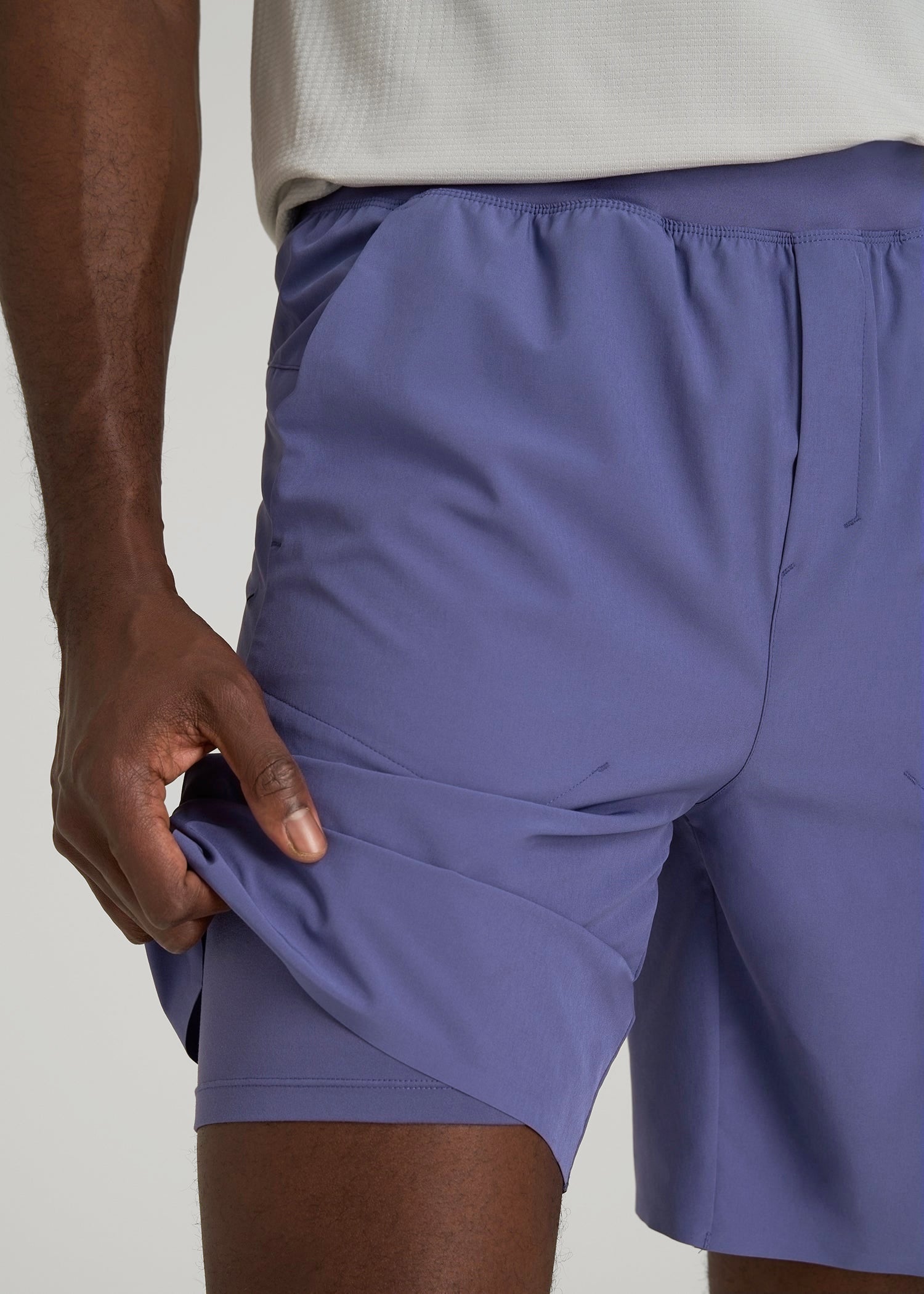 American Tall Online Shop | 2-in-1 Featherweight Running Short for Tall Men in Future Dusk