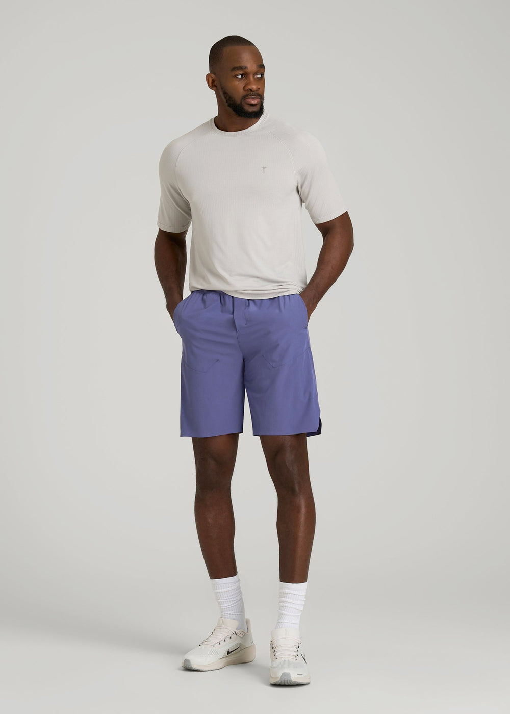 American Tall Online Shop | 2-in-1 Featherweight Running Short for Tall Men in Future Dusk