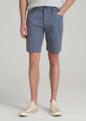American Tall Discount | Everyday Comfort 5 Pocket Short for Tall Men in Blue Slate