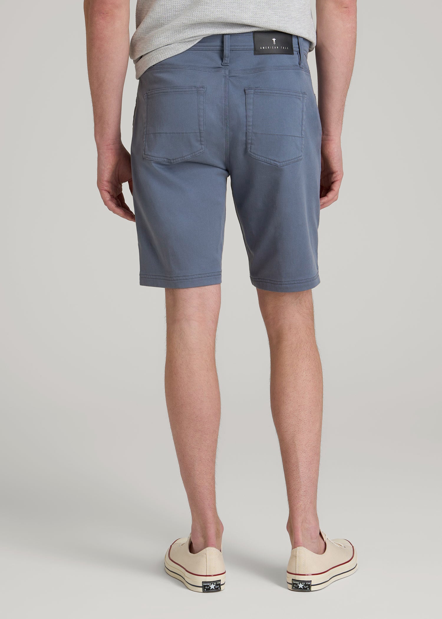 American Tall Discount | Everyday Comfort 5 Pocket Short for Tall Men in Blue Slate