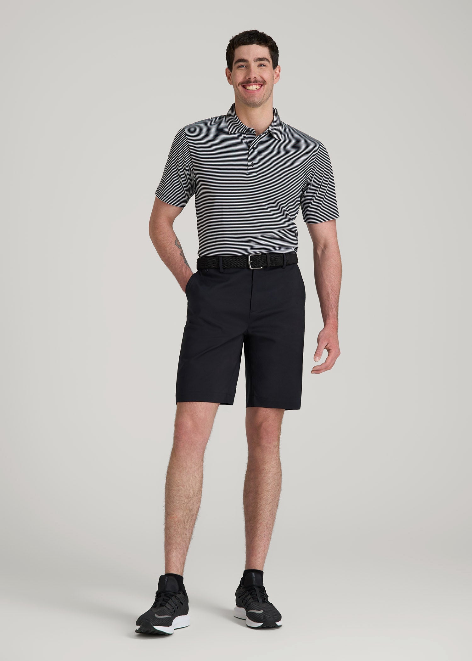 American Tall Sale | Tech Chino Shorts for Tall Men in Deep Navy