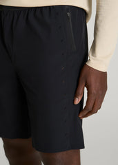 American Tall Online Shop | Featherweight Perforated Training Shorts for Tall Men in Black