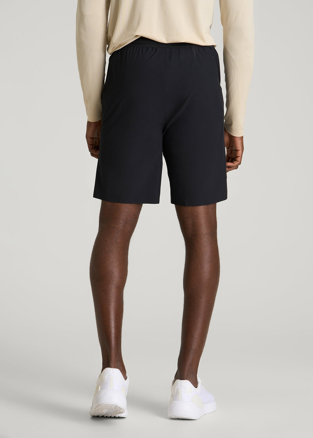 American Tall Online Shop | Featherweight Perforated Training Shorts for Tall Men in Black