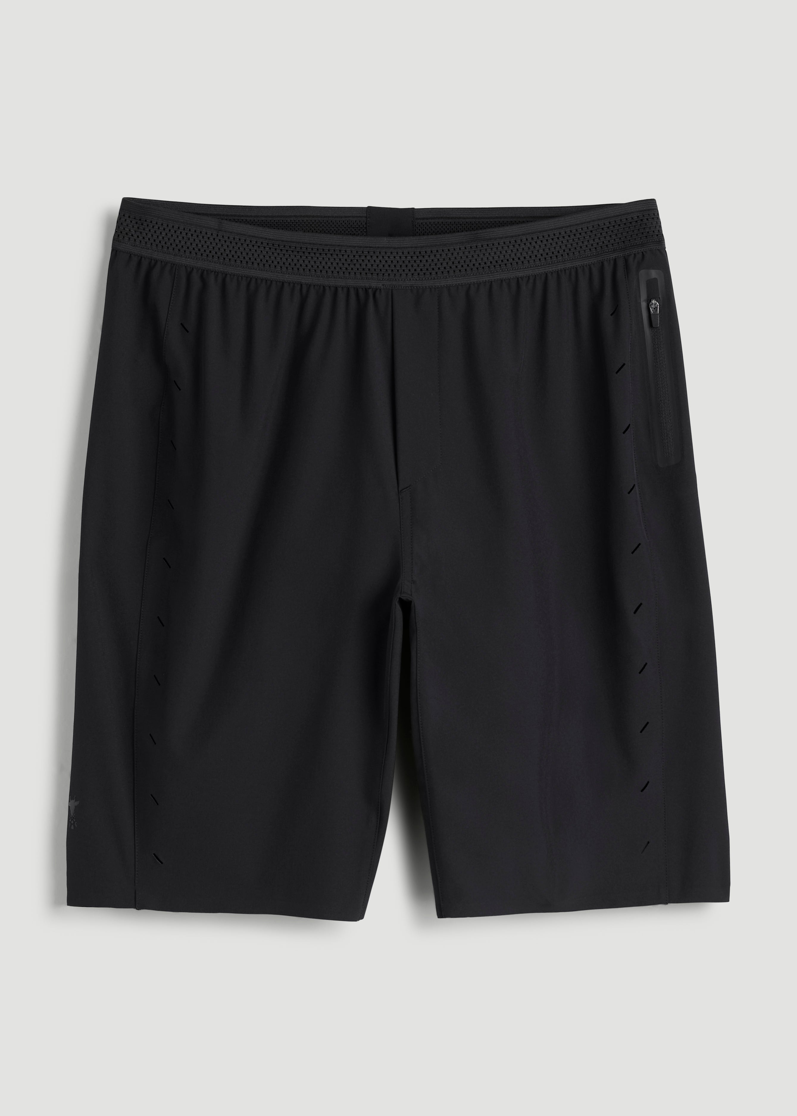 American Tall Online Shop | Featherweight Perforated Training Shorts for Tall Men in Black