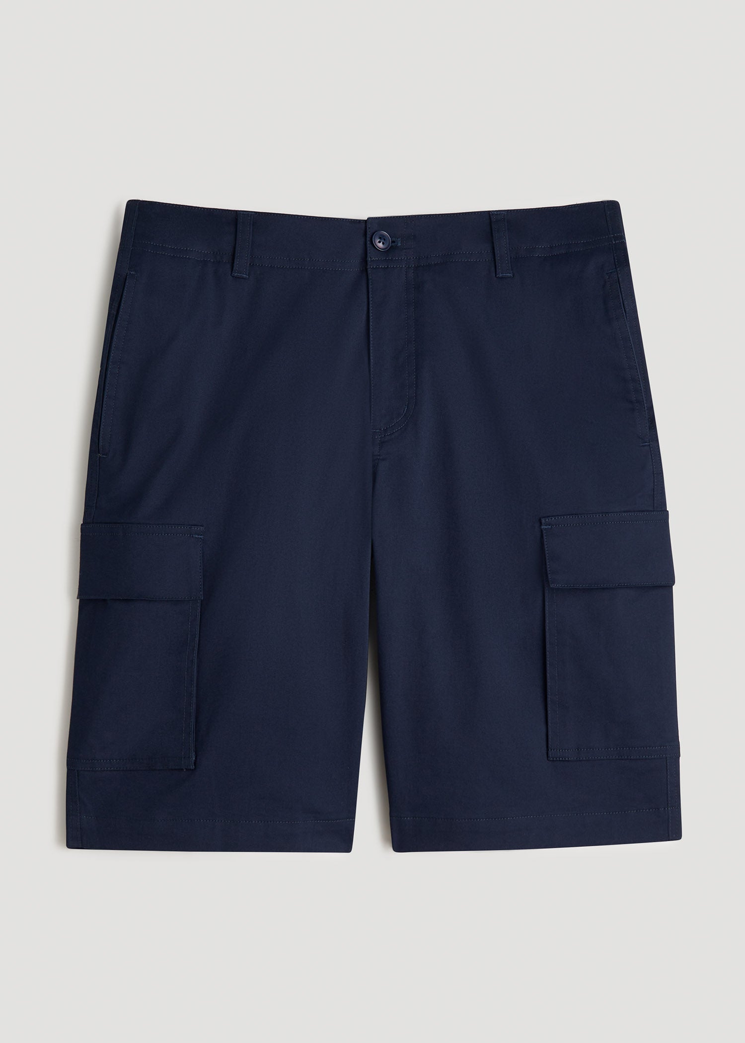 American Tall Discount | Stretch Twill Cargo Shorts for Tall Men in Evening Blue
