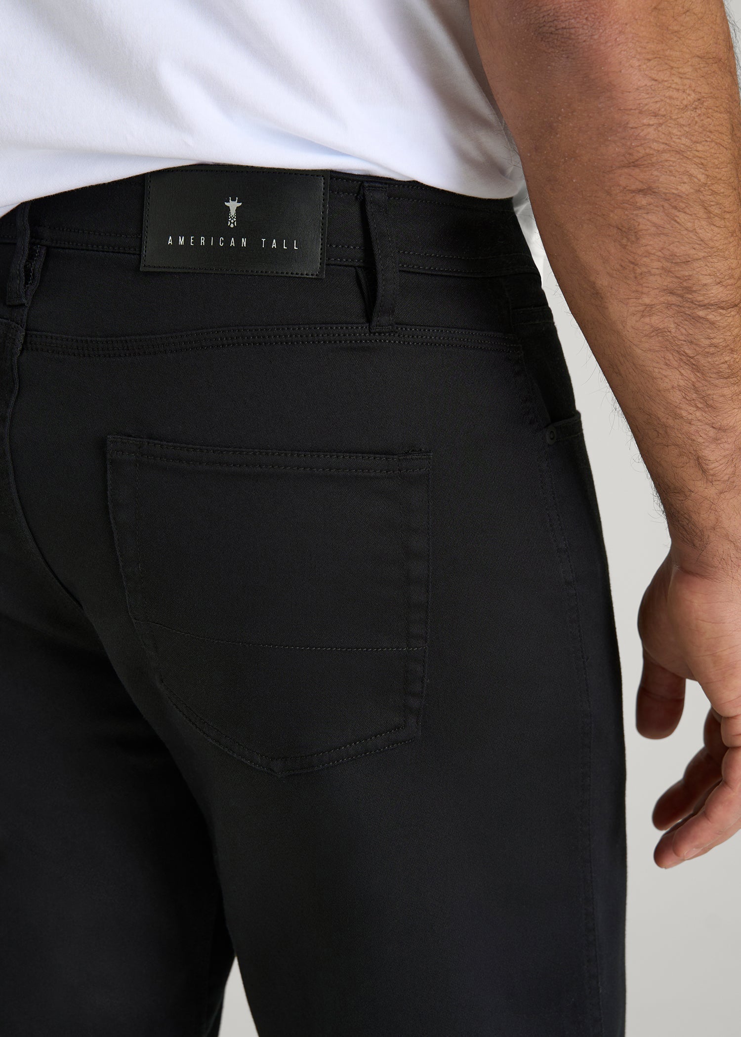 American Tall Sale | Everyday Comfort 5 Pocket Short for Tall Men in Black