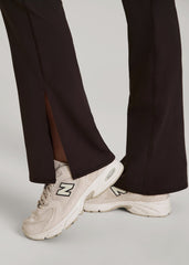 American Tall Outlet | Balance Split Flare Pants for Tall Women in Espresso