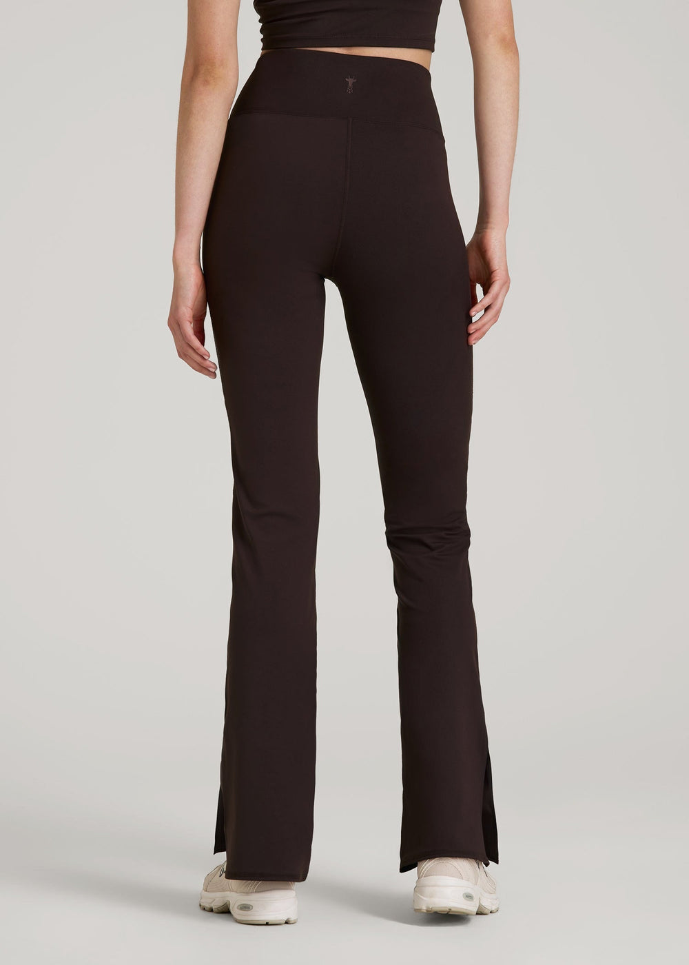 American Tall Outlet | Balance Split Flare Pants for Tall Women in Espresso
