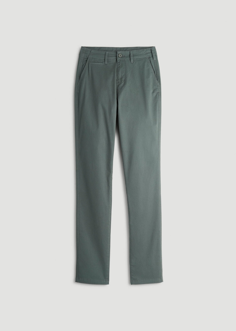 American Tall For Sale | High Rise Tapered Chino Pants for Tall Women in Balsam Green