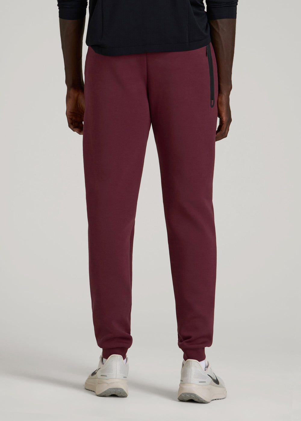 American Tall Discount | Tech Motion Fleece Joggers for Tall Men in Tawny Port