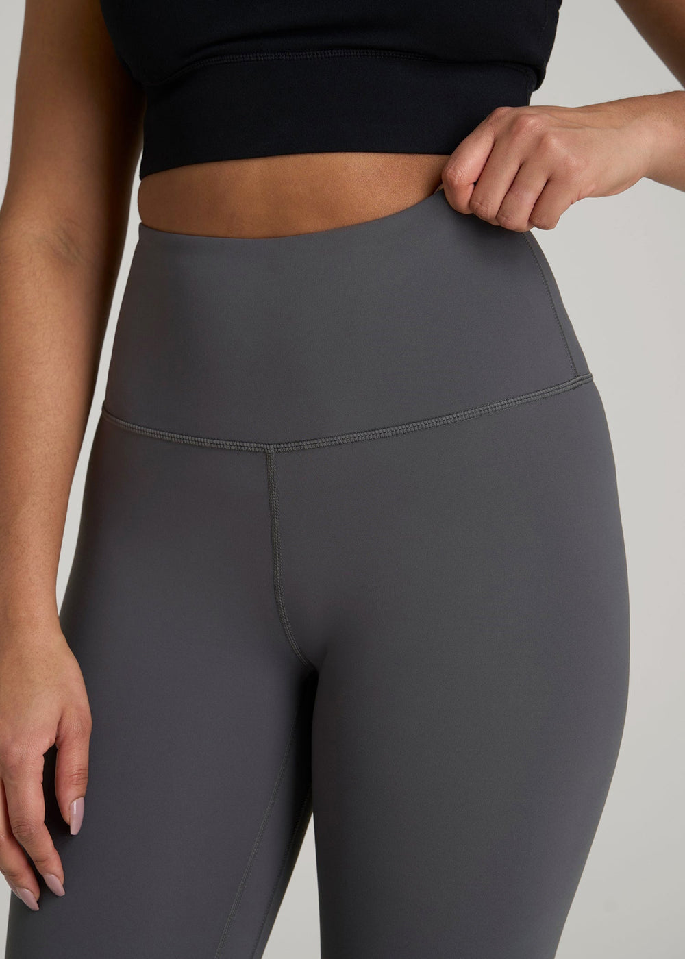 American Tall Online | Balance High-Rise Leggings for Tall Women in Iron Grey