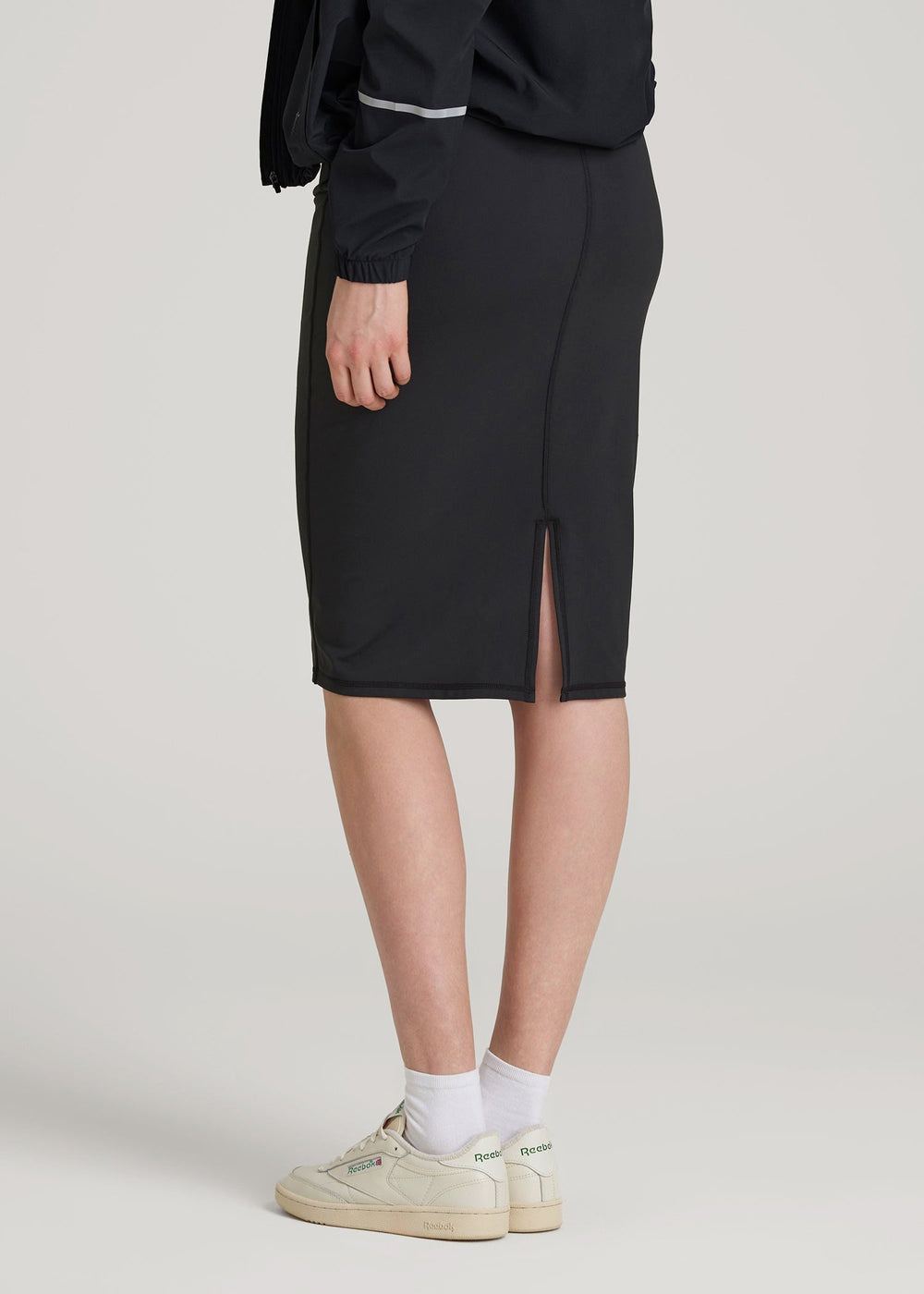 American Tall Sale | Balance Slim Fit High Rise Skirt for Tall Women in Black