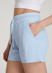 American Tall Outlet | High Rise After Practice Short for Tall Women in Ice Blue