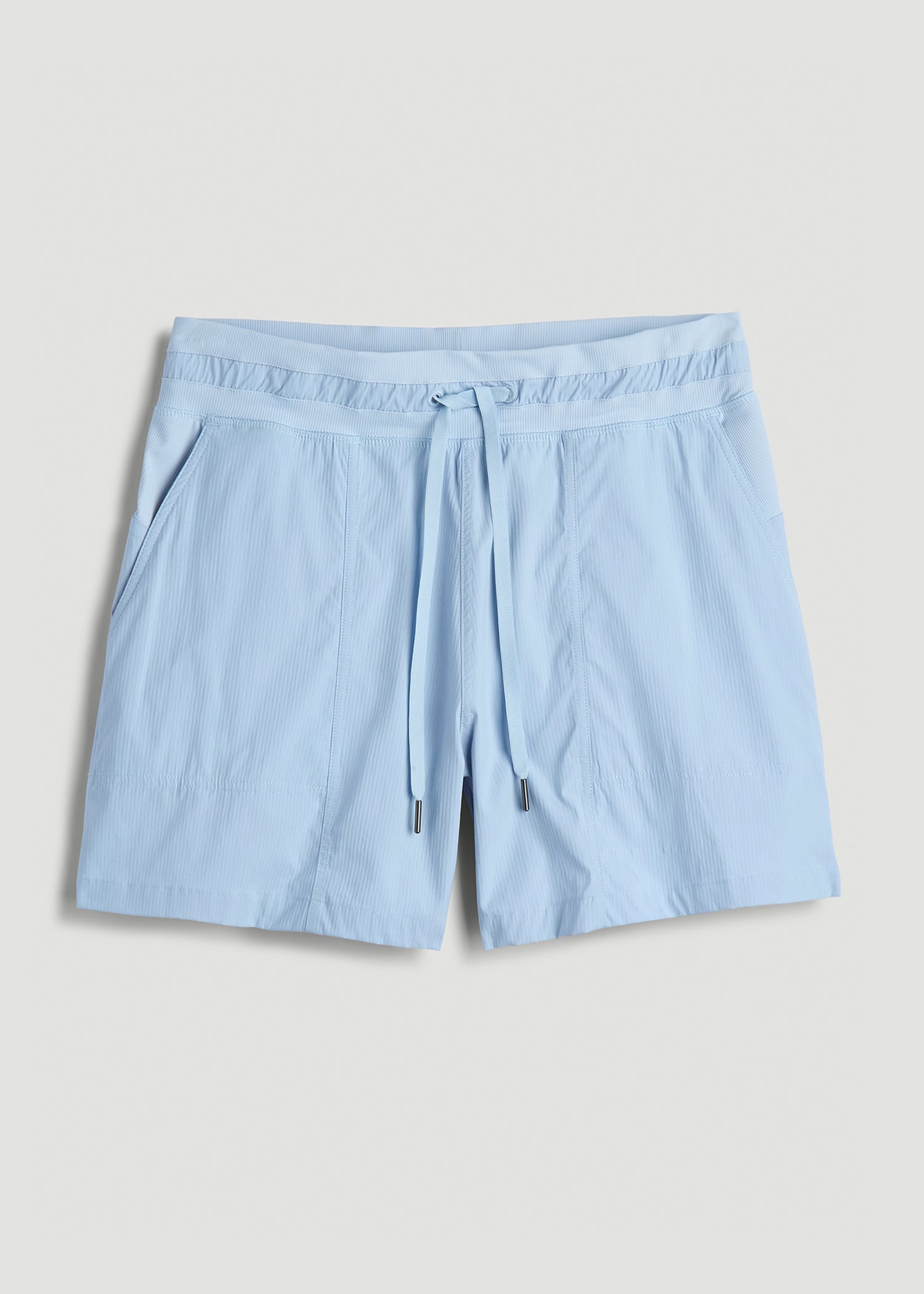 American Tall Outlet | High Rise After Practice Short for Tall Women in Ice Blue