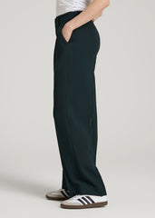 American Tall For Sale | Wide Leg Pleated Dress Pants 2.0 for Tall Women in Midnight Green