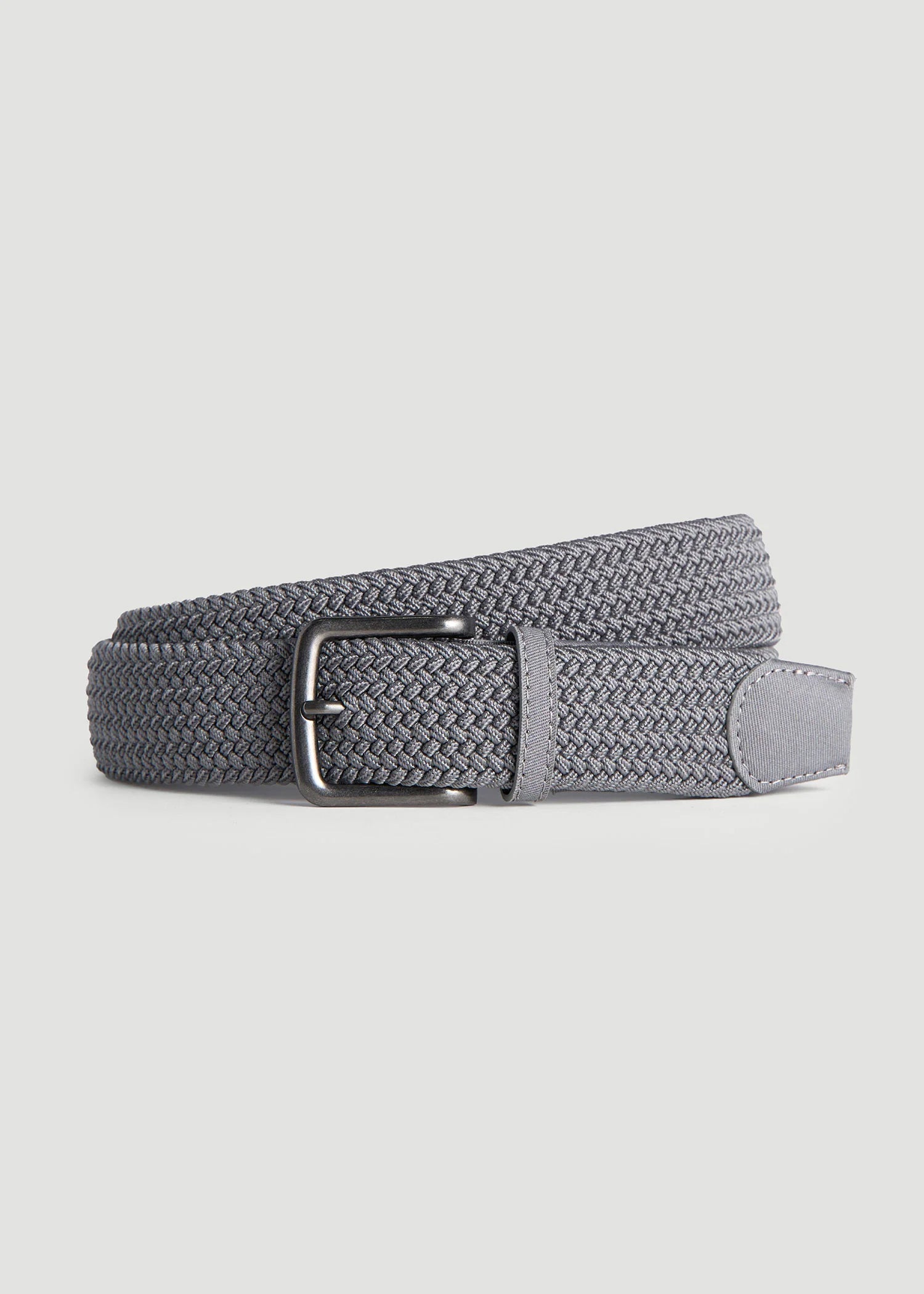 American Tall Sale | Stretch Woven Belt in Silvermist