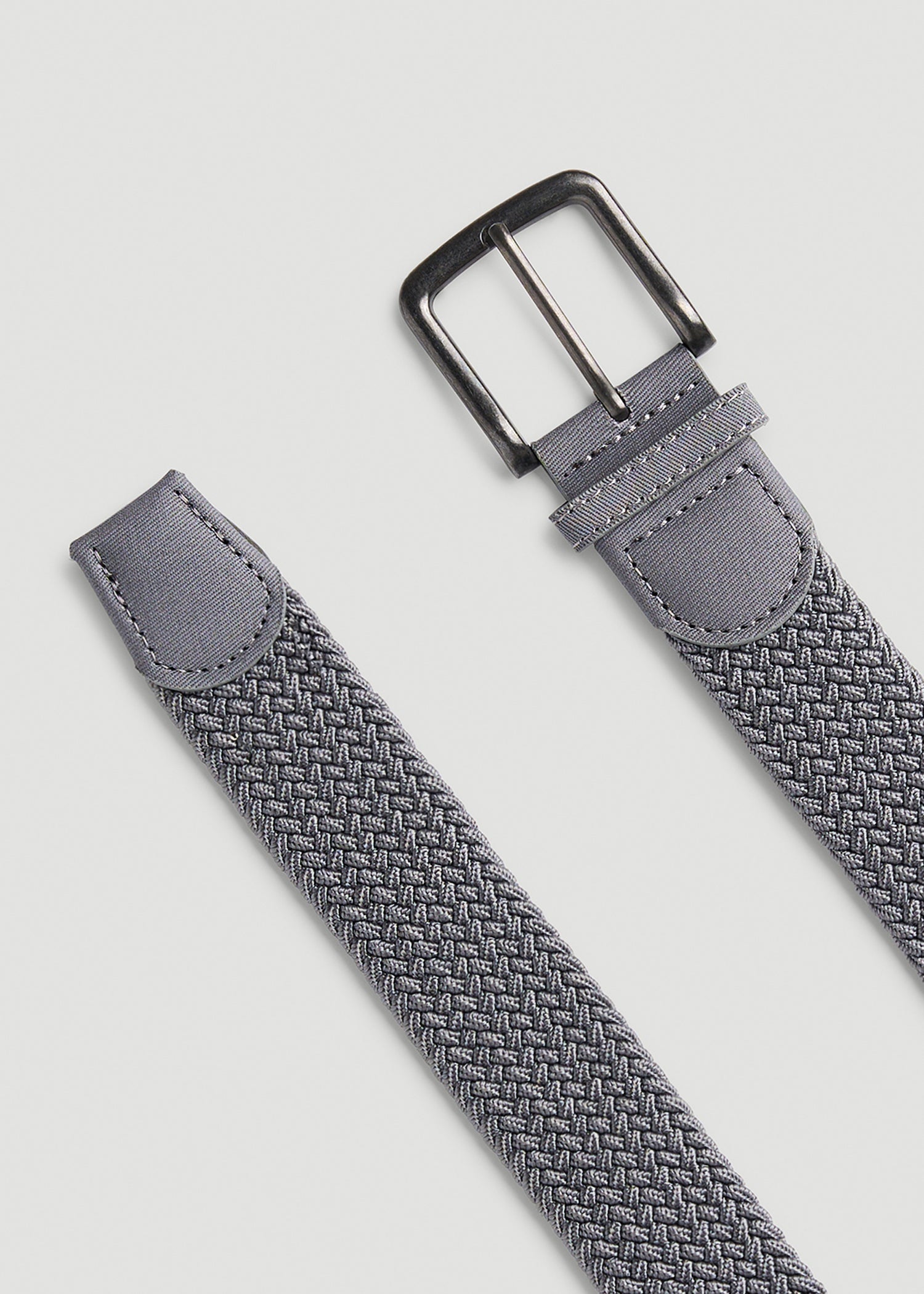 American Tall Sale | Stretch Woven Belt in Silvermist