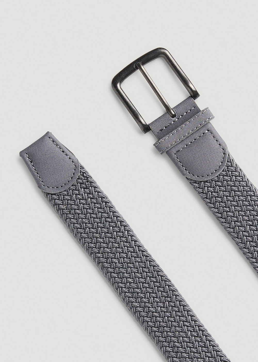 American Tall Sale | Stretch Woven Belt in Silvermist