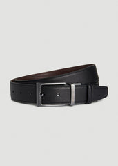 American Tall Online Shop | Reversible Leather Belt for Tall Men in Black/Brown