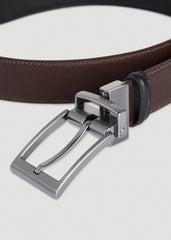 American Tall Online Shop | Reversible Leather Belt for Tall Men in Black/Brown