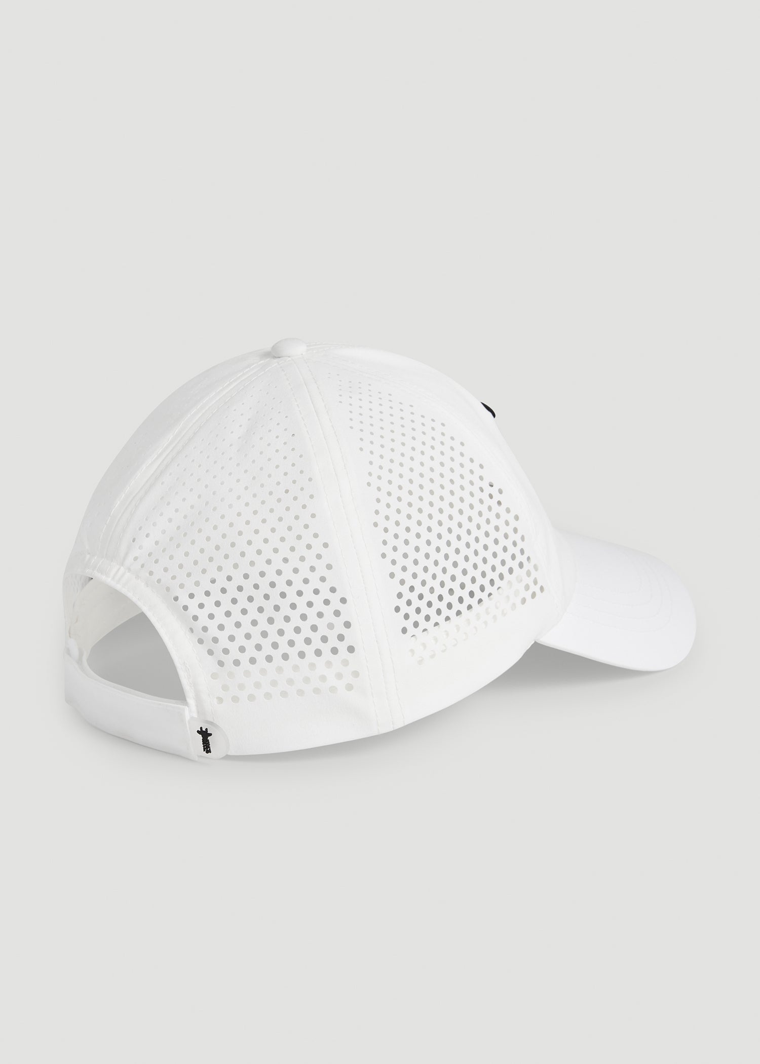 American Tall Online | Lightweight Perforated Hat in White with Black Logo