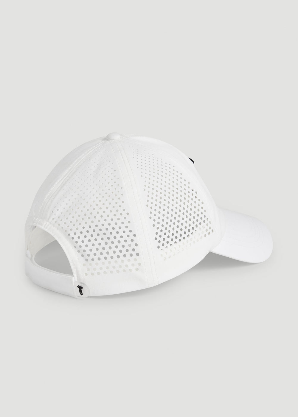 American Tall Online | Lightweight Perforated Hat in White with Black Logo