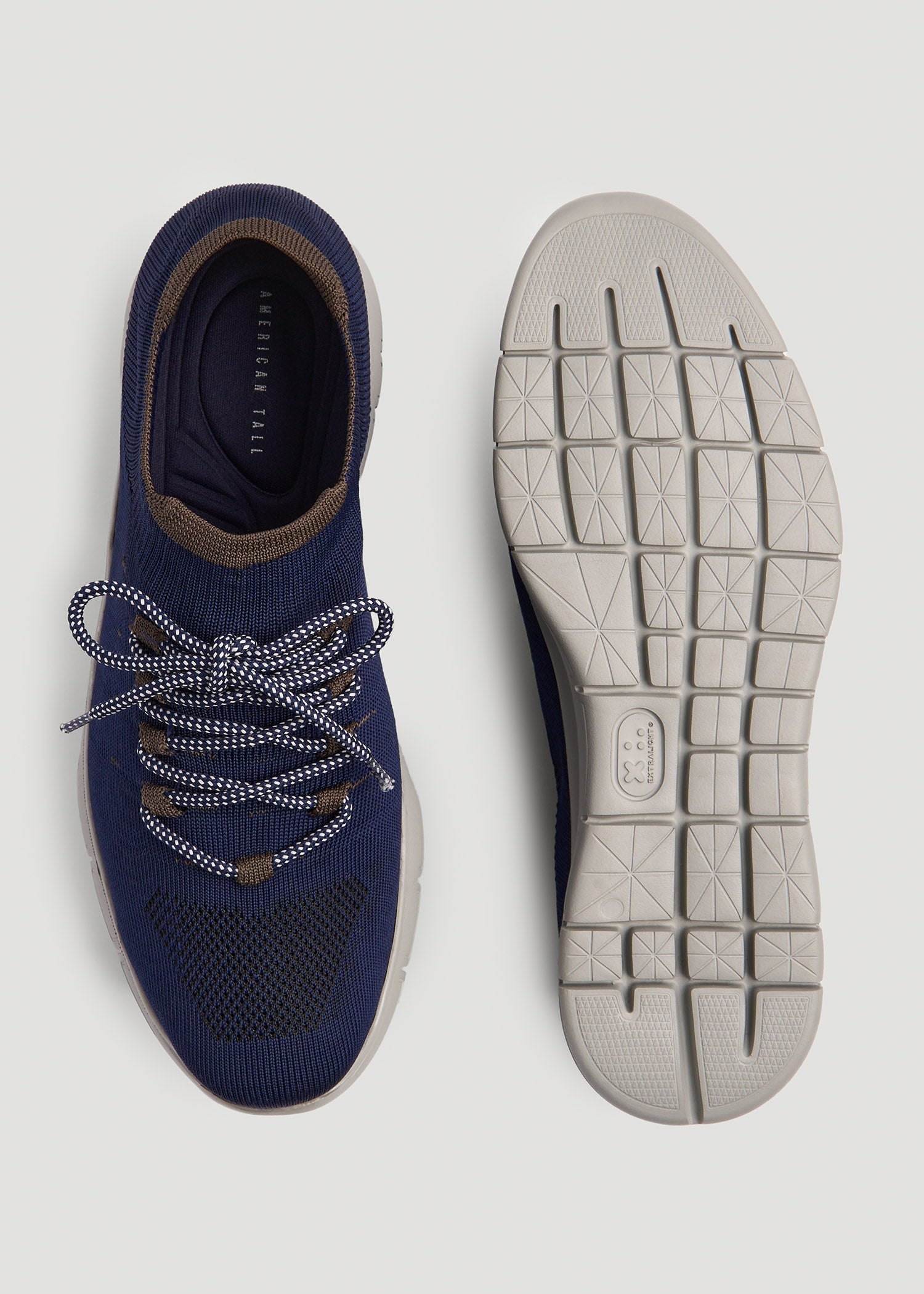 American Tall Sale | Knit Running Shoes for Tall Men in Navy
