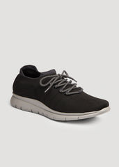 American Tall Outlet | Knit Running Shoes for Tall Men in Black