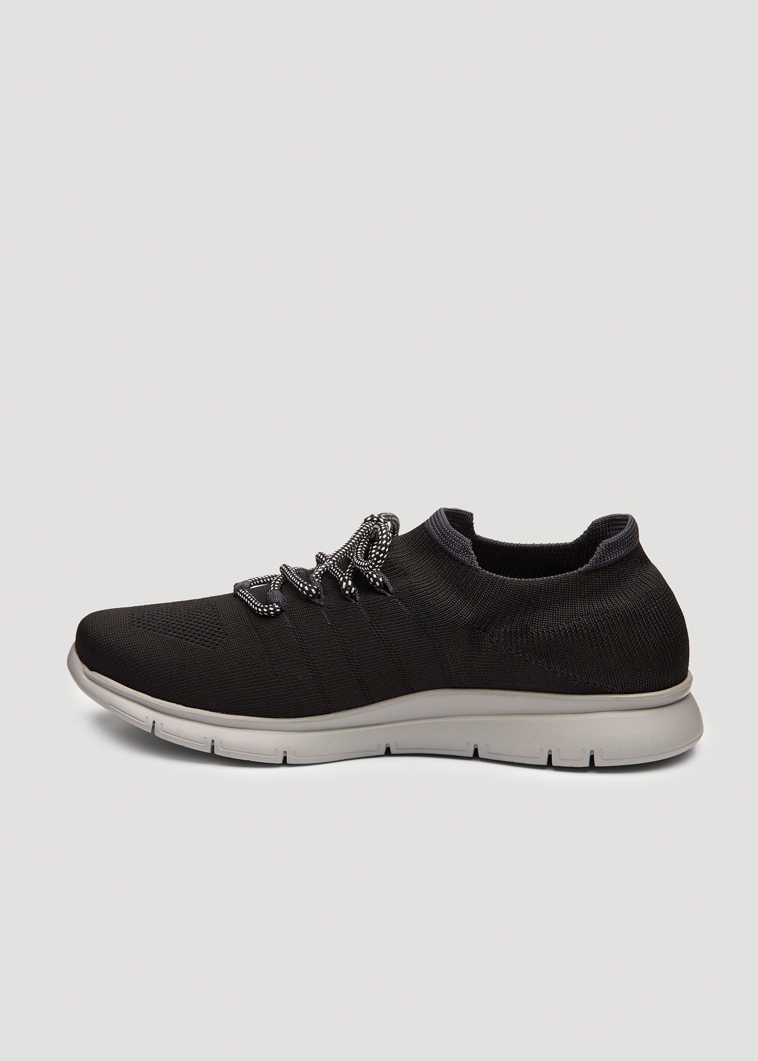 American Tall Outlet | Knit Running Shoes for Tall Men in Black