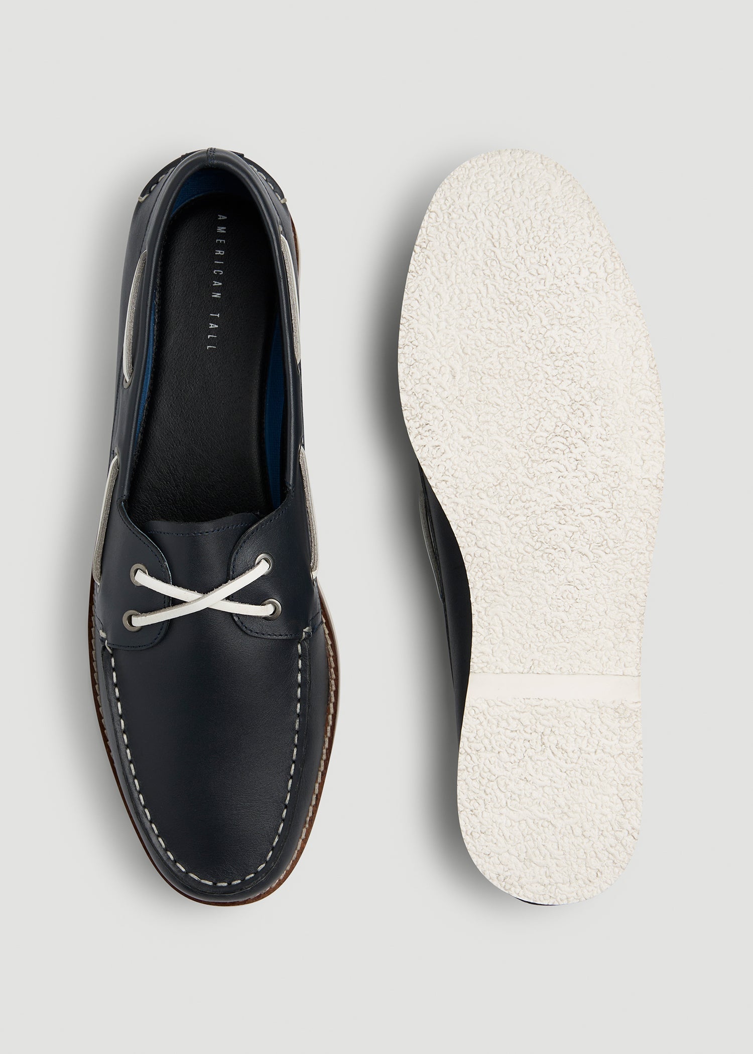 American Tall Online Shop | Boat Shoe for Tall Men in Navy