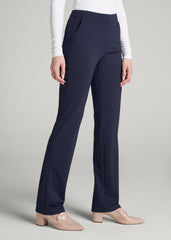 American Tall Online | Freedom Flex Slim Straight Leg Dress Pants for Tall Women in Navy