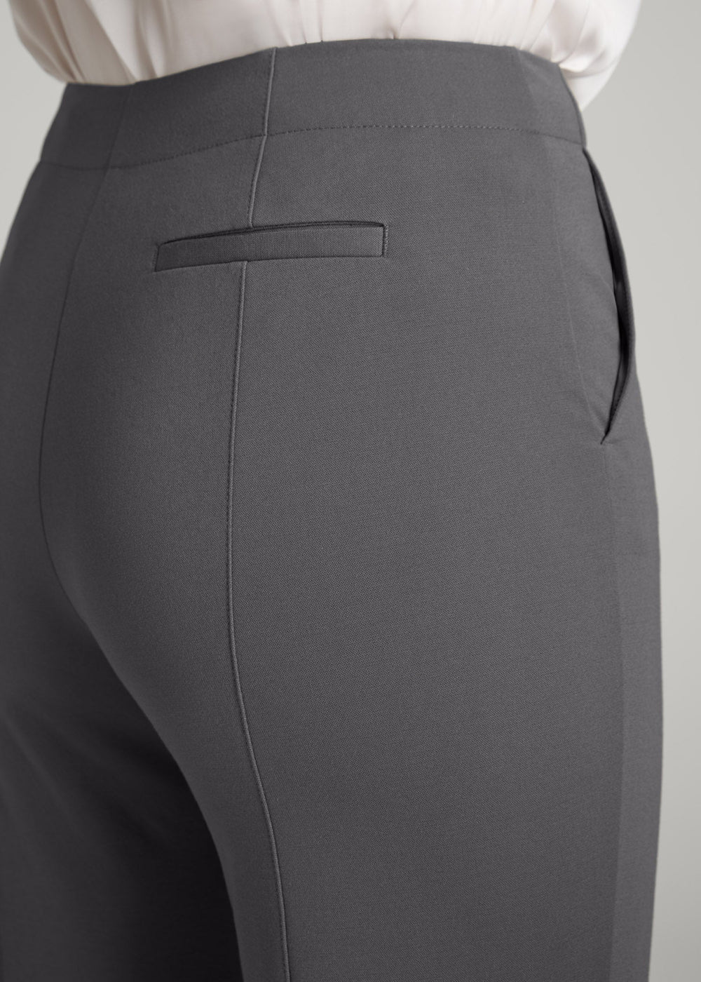 American Tall For Sale | Freedom Flex Slim Straight Leg Dress Pants for Tall Women in Slate
