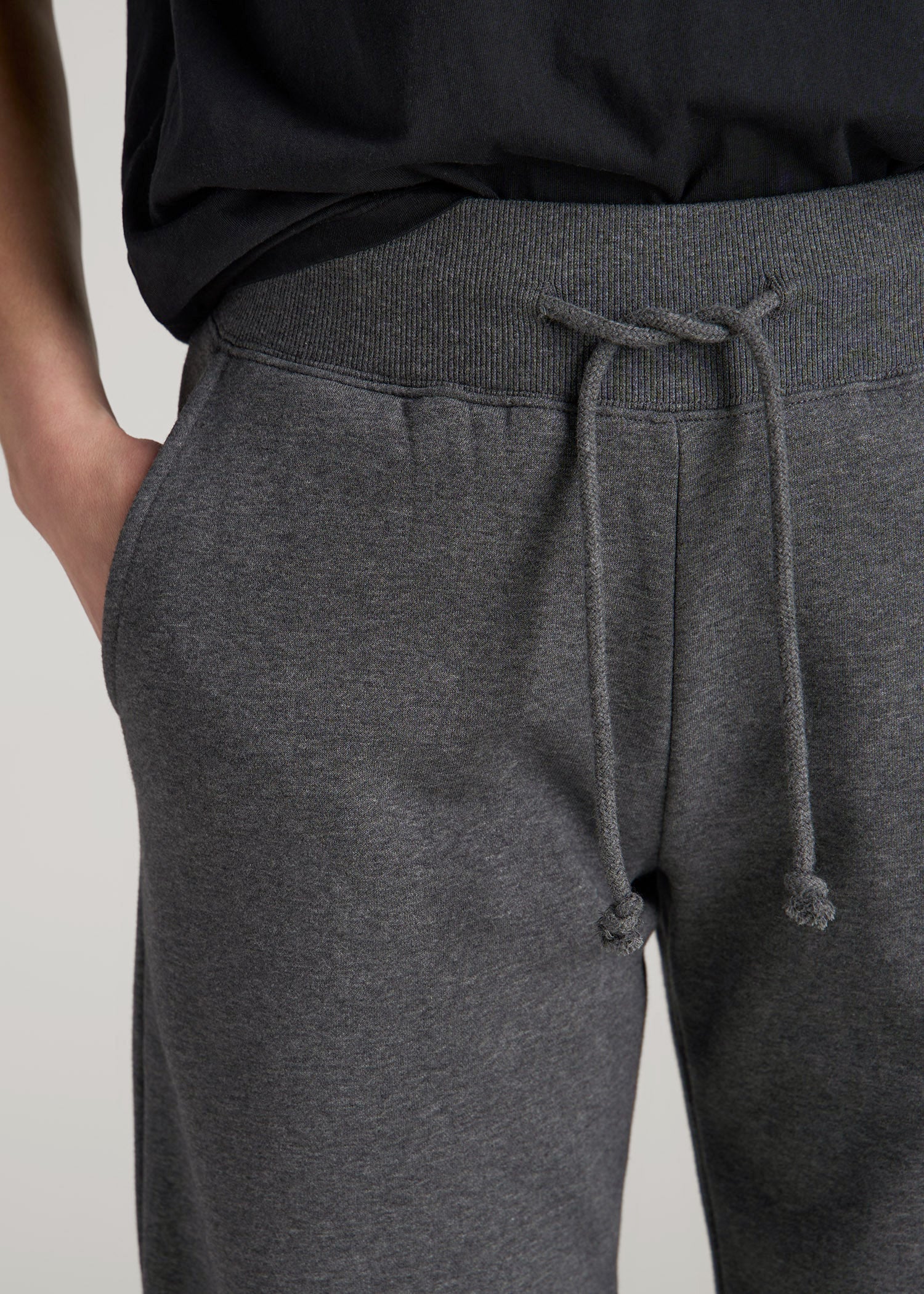 American Tall Discount | A.T. Basics Athletic Joggers for Tall Women in Charcoal Mix