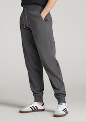 American Tall Discount | A.T. Basics Athletic Joggers for Tall Women in Charcoal Mix