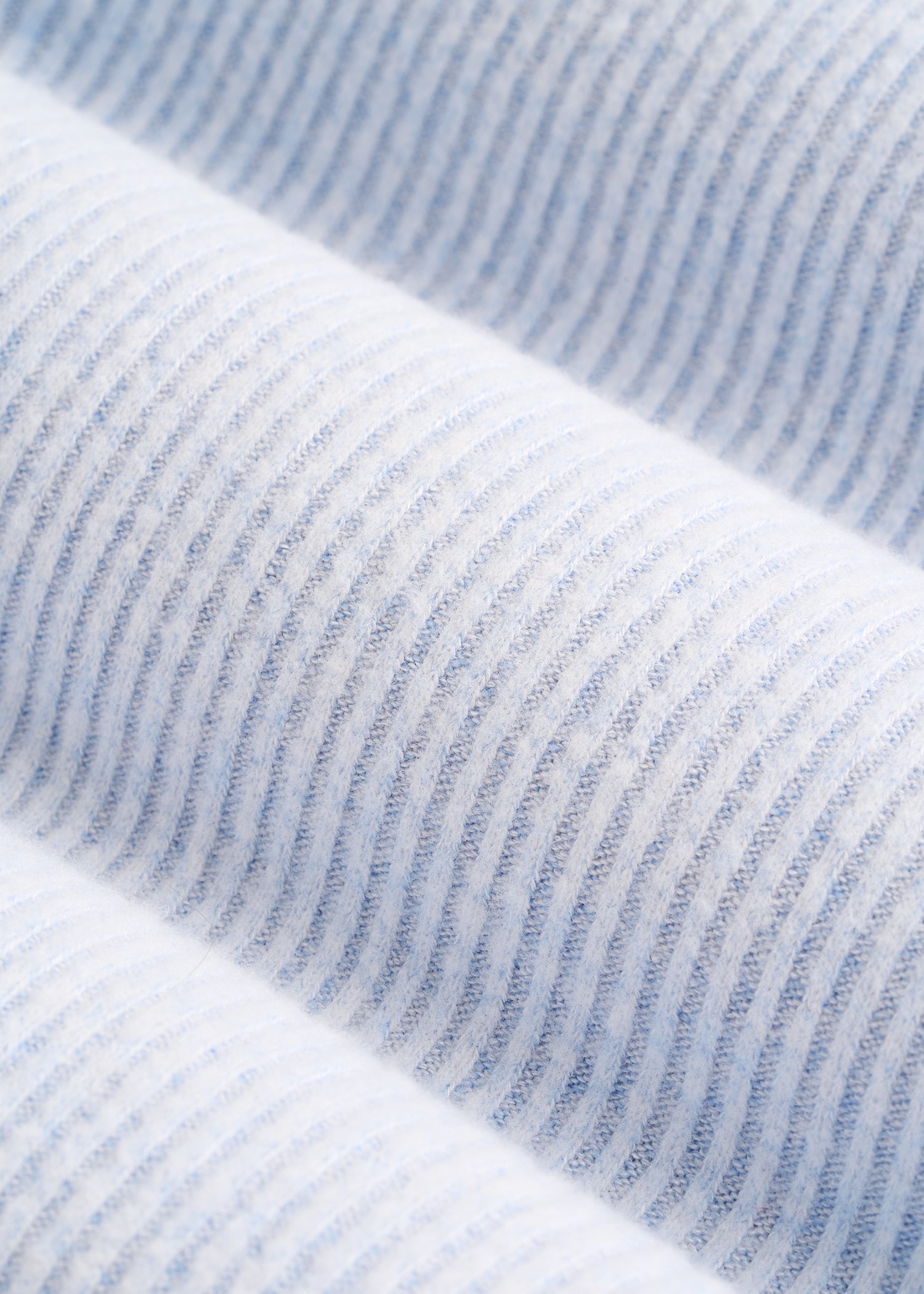 American Tall Sale | Ribbed Henley Lounge Top for Tall Women in Bluebird Mix