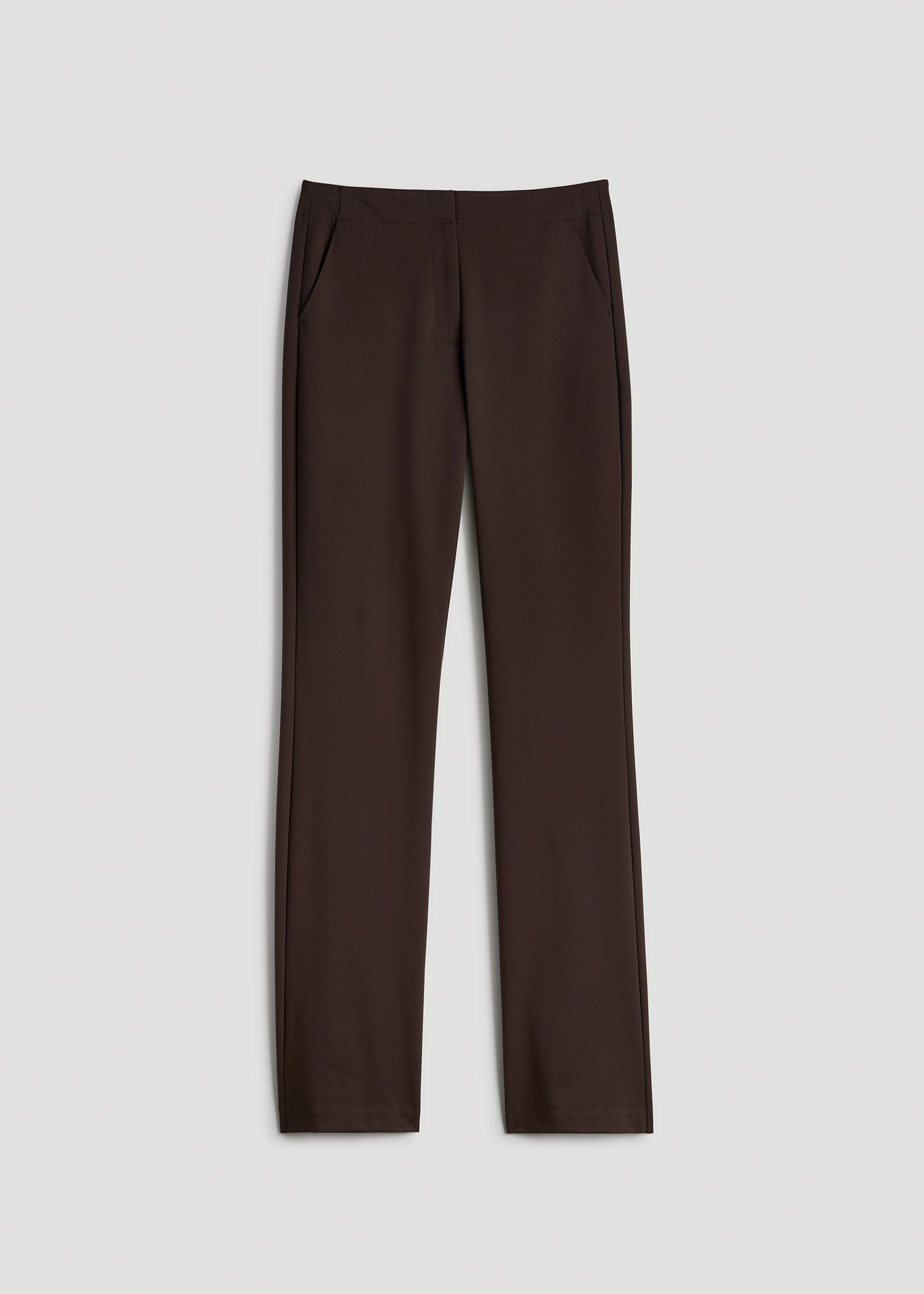 American Tall Outlet | Freedom Flex Slim Straight Leg Dress Pants for Tall Women in Espresso
