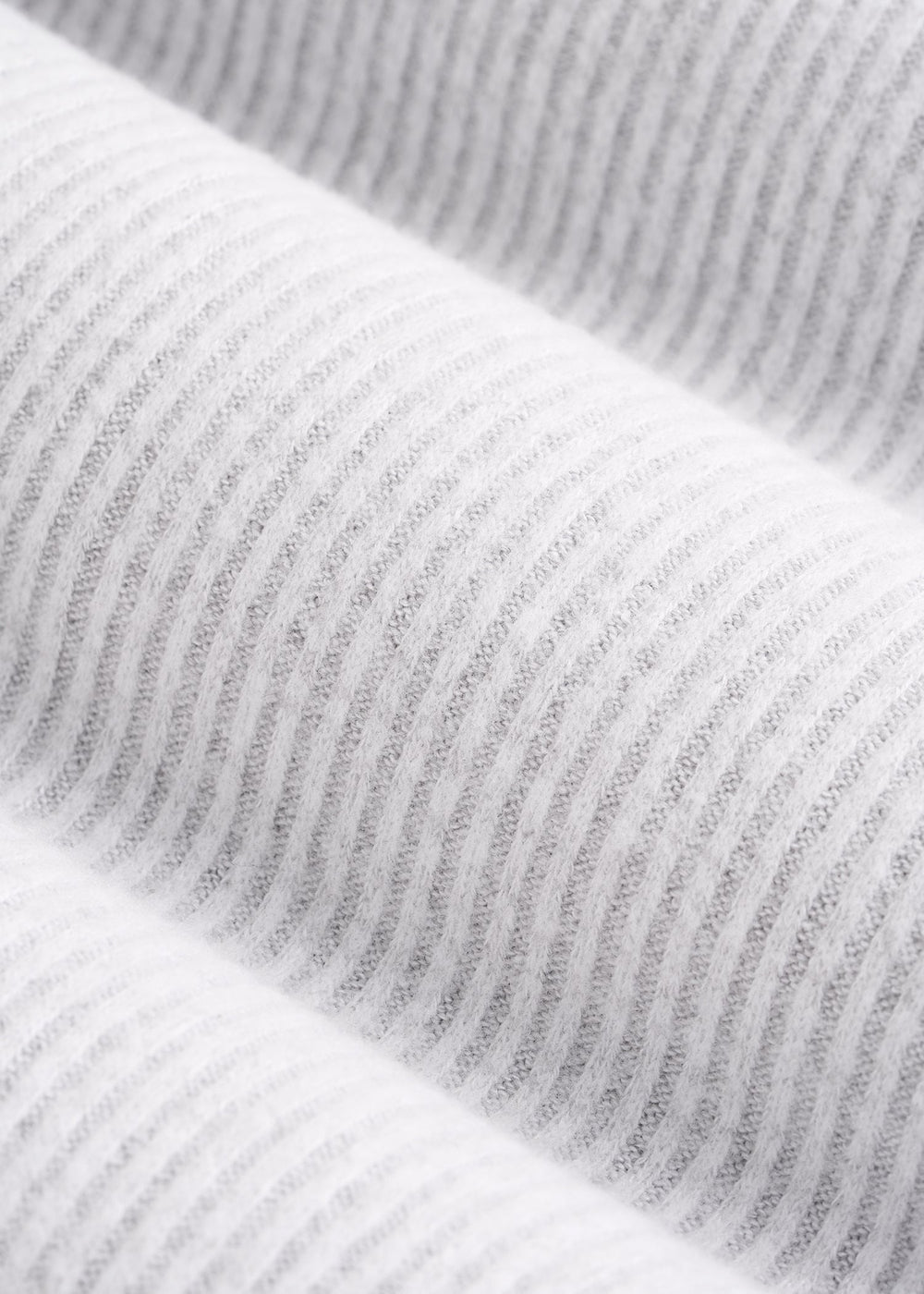 American Tall Online Shop | Ribbed Henley Lounge Top for Tall Women in Fog Grey Mix