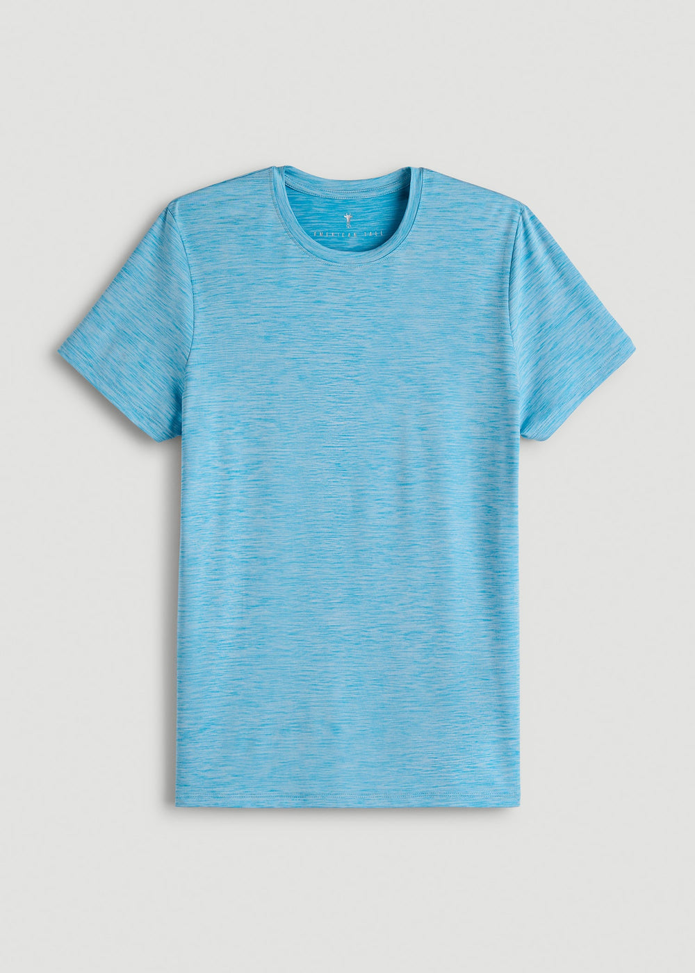 American Tall Sale | Short Sleeve Crewneck Tee for Tall Women in Spring Blue Mix