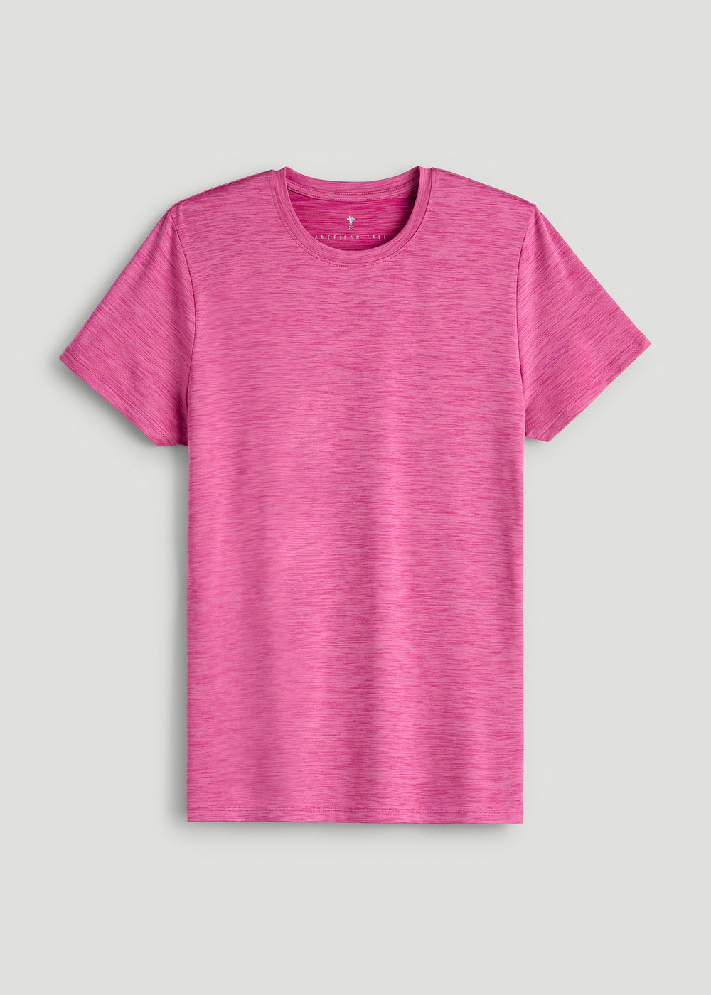American Tall Outlet | Short Sleeve Crewneck Tee for Tall Women in Magenta Mix