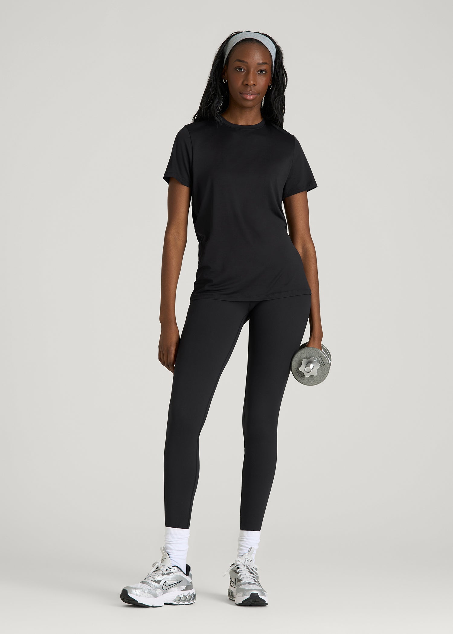 American Tall For Sale | Short Sleeve Crewneck Tee for Tall Women in Black