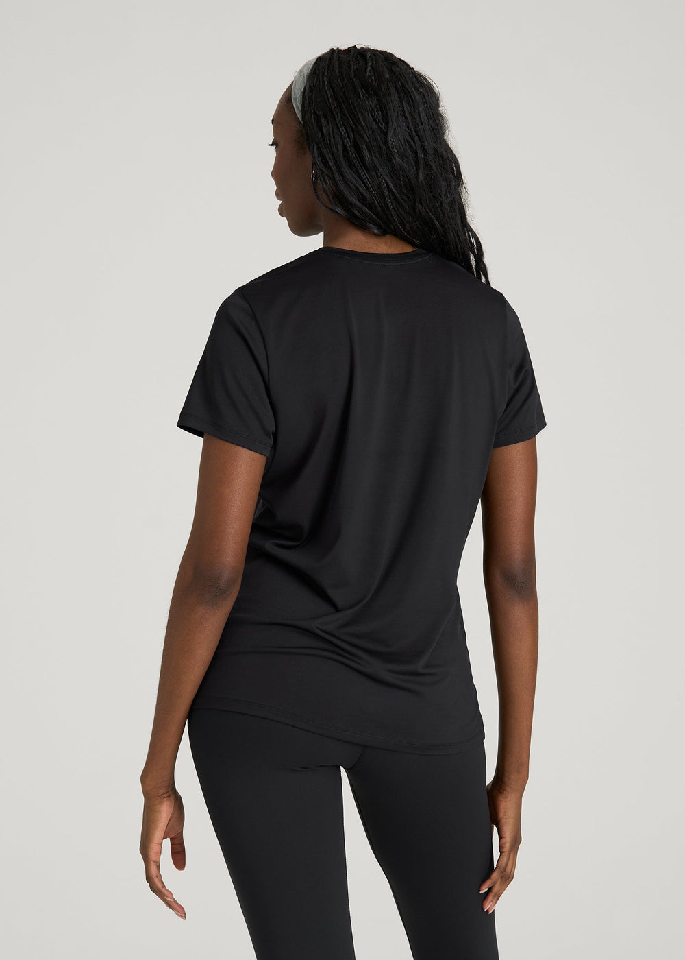American Tall For Sale | Short Sleeve Crewneck Tee for Tall Women in Black