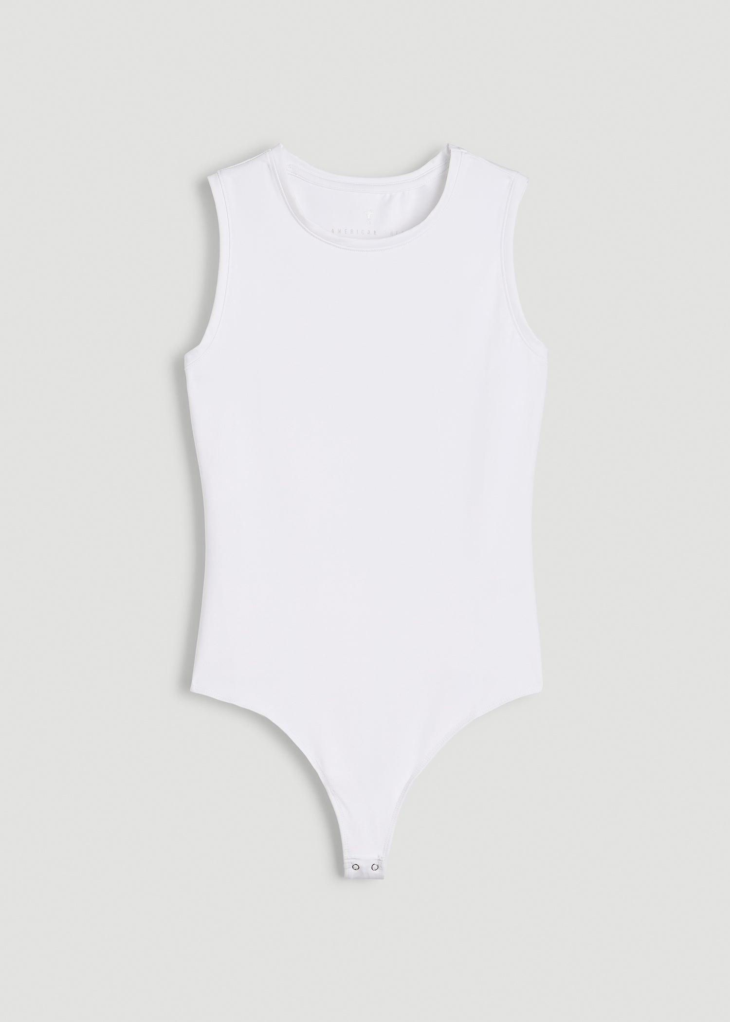 American Tall Online | Sleeveless Crewneck Bodysuit for Tall Women in Bright White