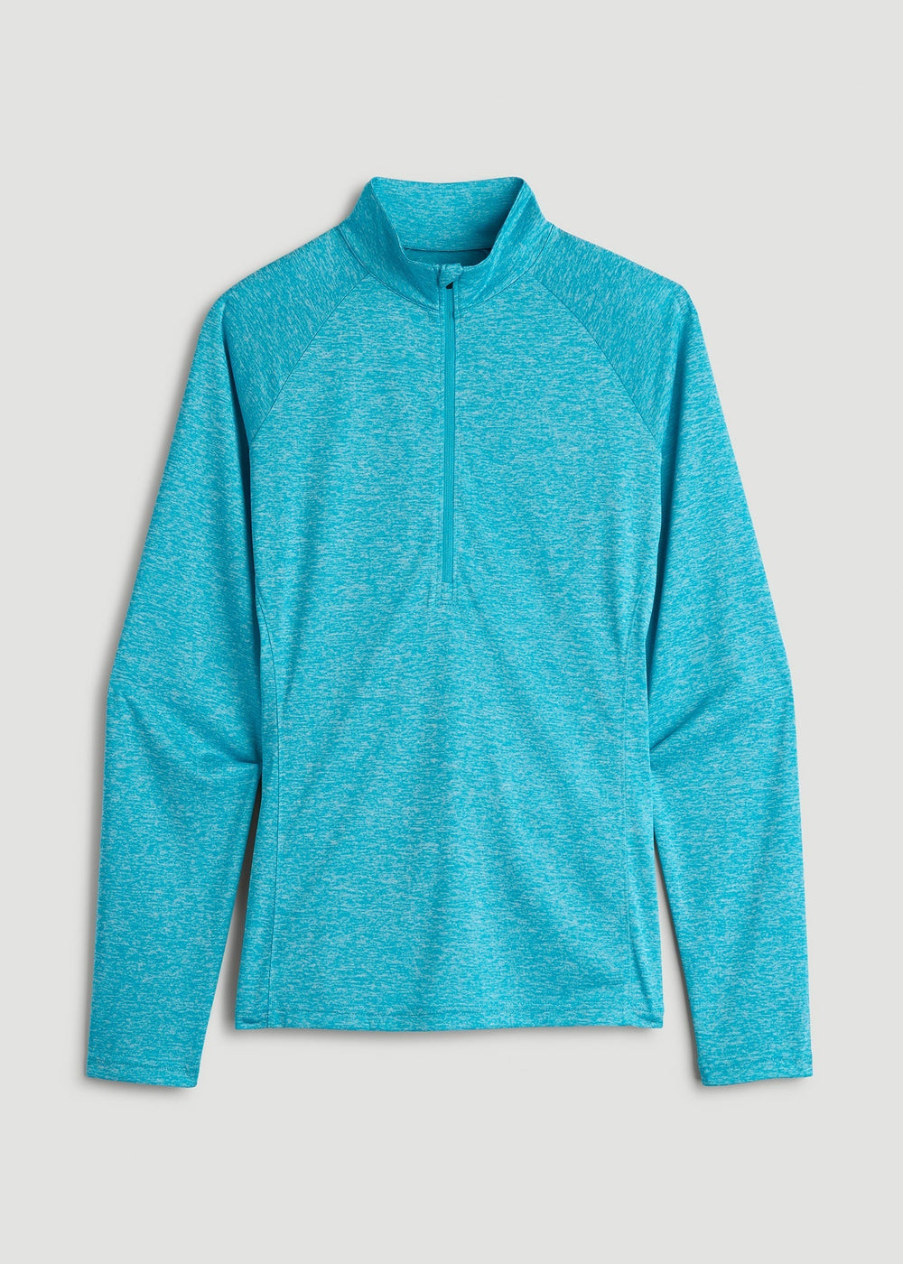 American Tall For Sale | Long Sleeve Active Half-Zip Pullover Jacket for Tall Women in Scuba Blue Mix