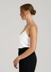 American Tall For Sale | Satin Cami for Tall Women in White