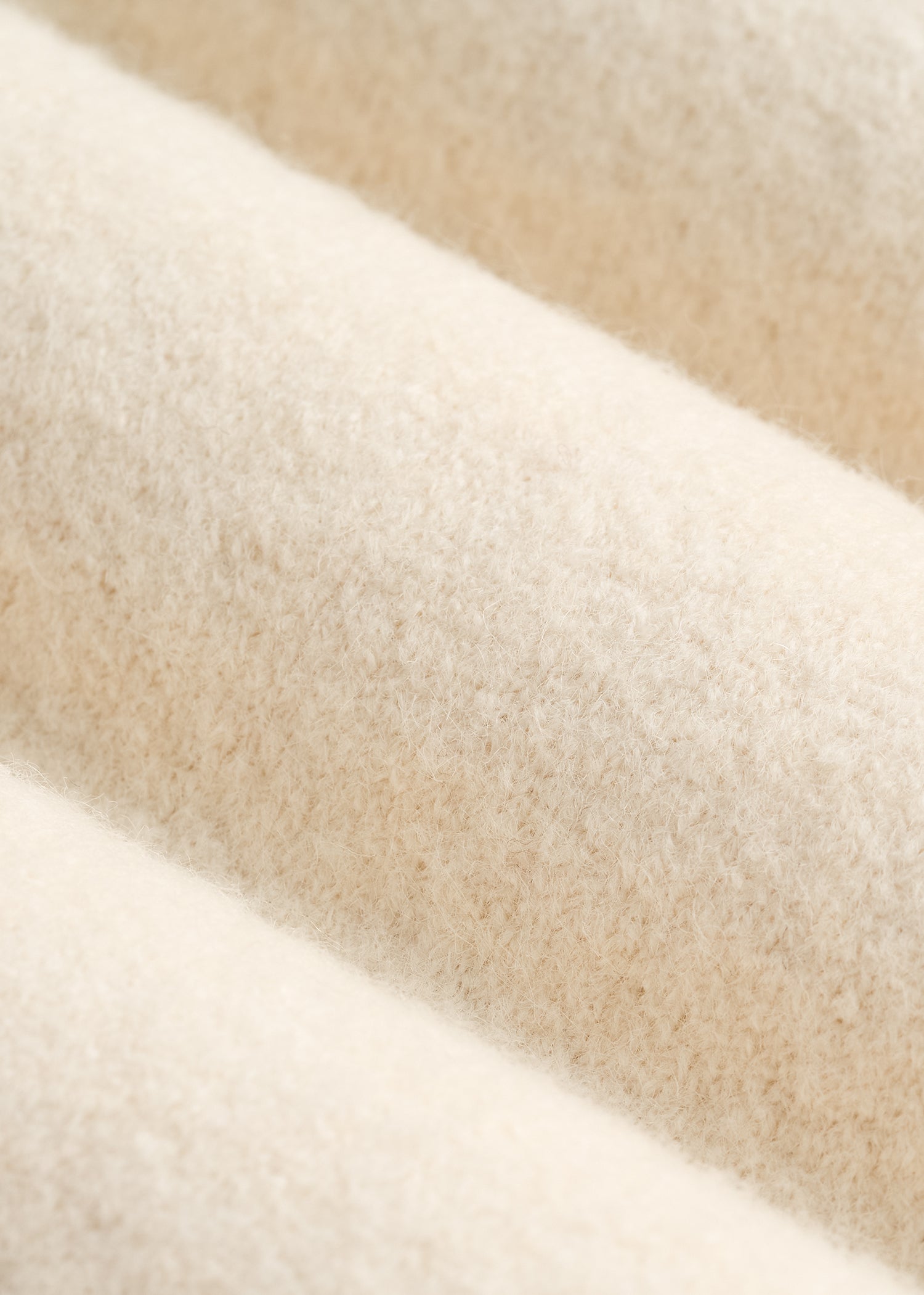 American Tall Sale | Relaxed Crewneck Wool Blend Sweater for Tall Women in White Alyssum
